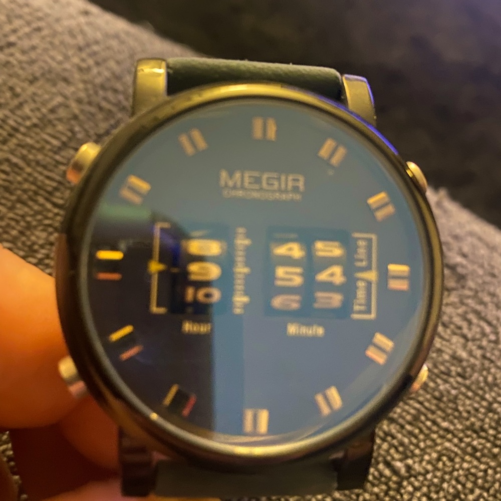 Megir mens chronograph watch.